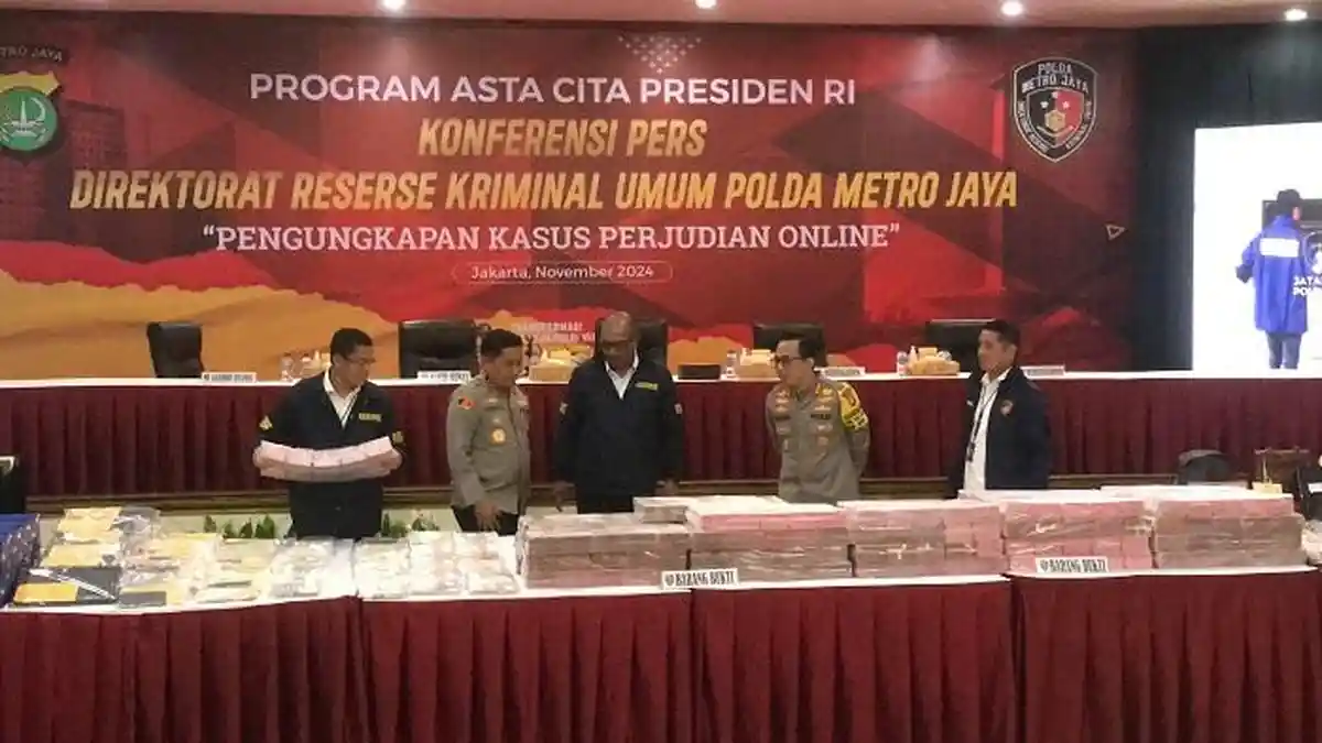 Polisi Ungkap Peran 24 Tersangka Kasus Mafia Judi Online Libatkan Oknum Pegawai Komdigi