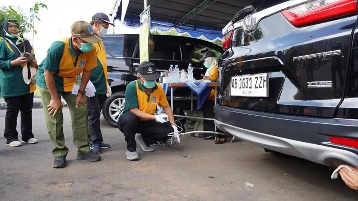 Uji Emisi di Denggung Sleman, Sasar 1.000 Kendaraan Dinas, Umum, dan Pribadi