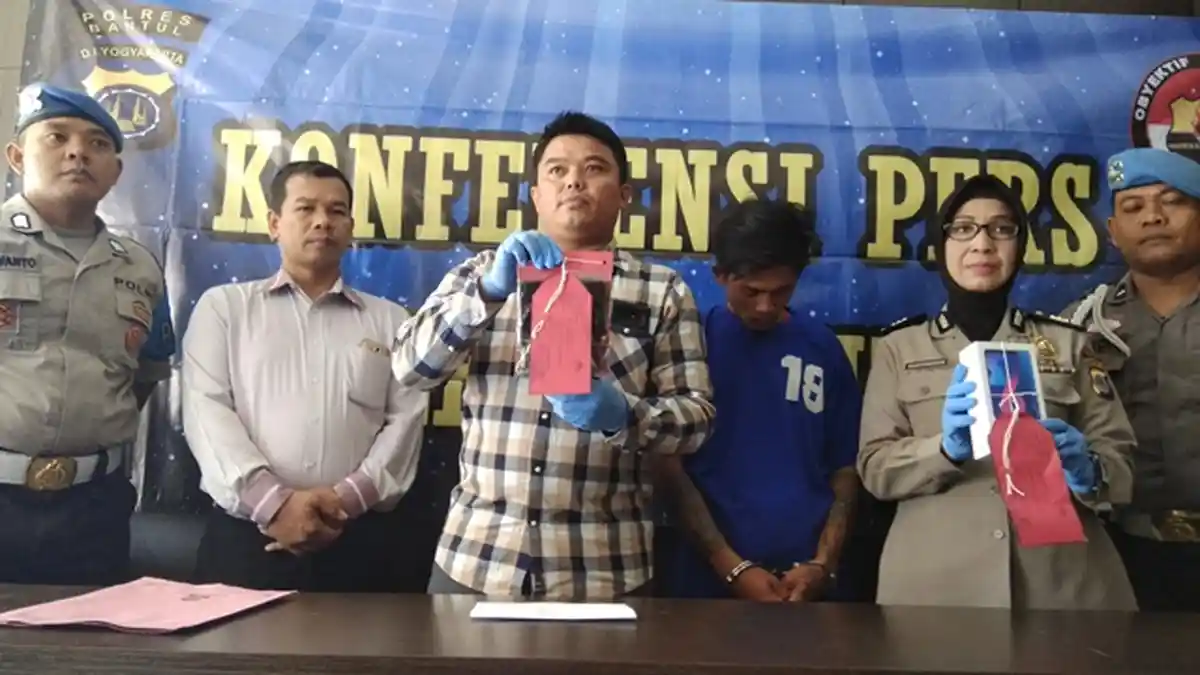 Polisi Masih Buru Satu Pelaku Pencuri Puluhan Handphone di Bantul