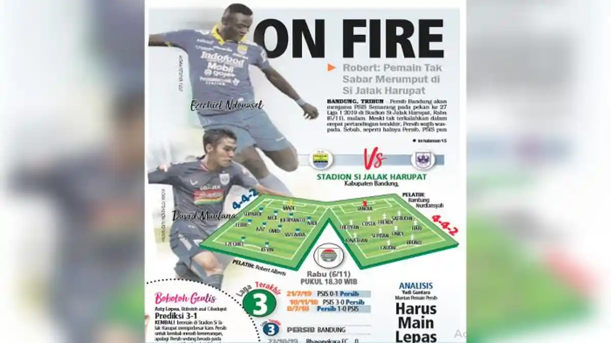 Link Live Streaming dan Prakiraan Starting XI Persib vs PSIS, Tampil Full Team Maung Akan Menyerang