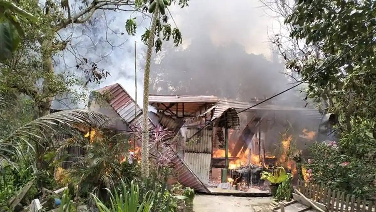 Kebakaran Rumah di Gunung Guntur Balikpapan, Diduga Berasal dari Kobaran Api Saat Penghuni Memasak