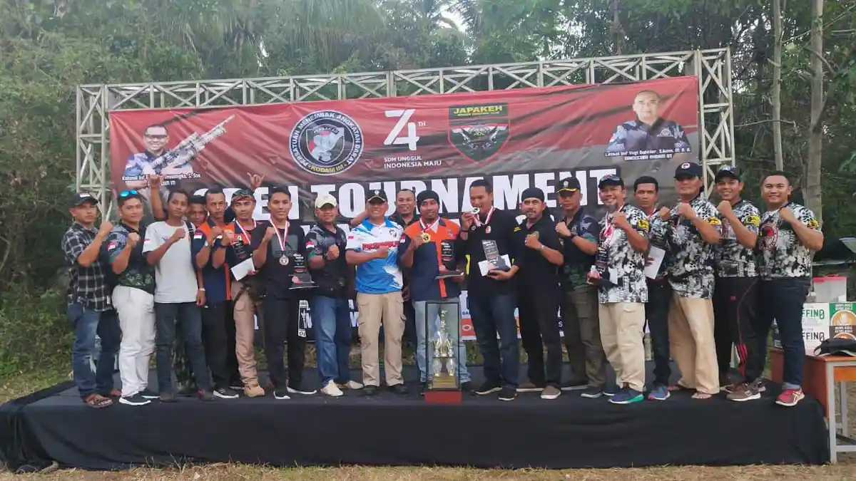 Ini Peraih Juara Lomba Menembak Pakai Senapan Angin Piala Danrindam IM