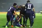 Arif Suyono Lakukan Selebrasi Usai Cetak Gol