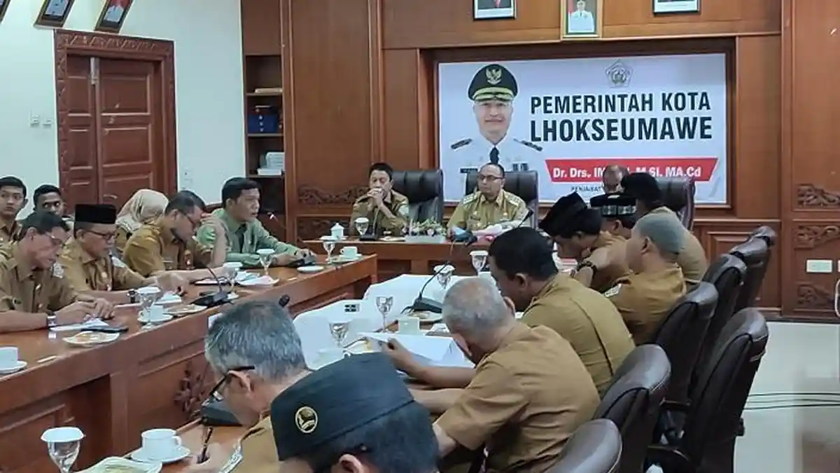 Sekda dan Kepala Dinas Lingkup Pemko Lhokseumawe Dites Urine Mendadak Usai Raker, Ini Hasilnya