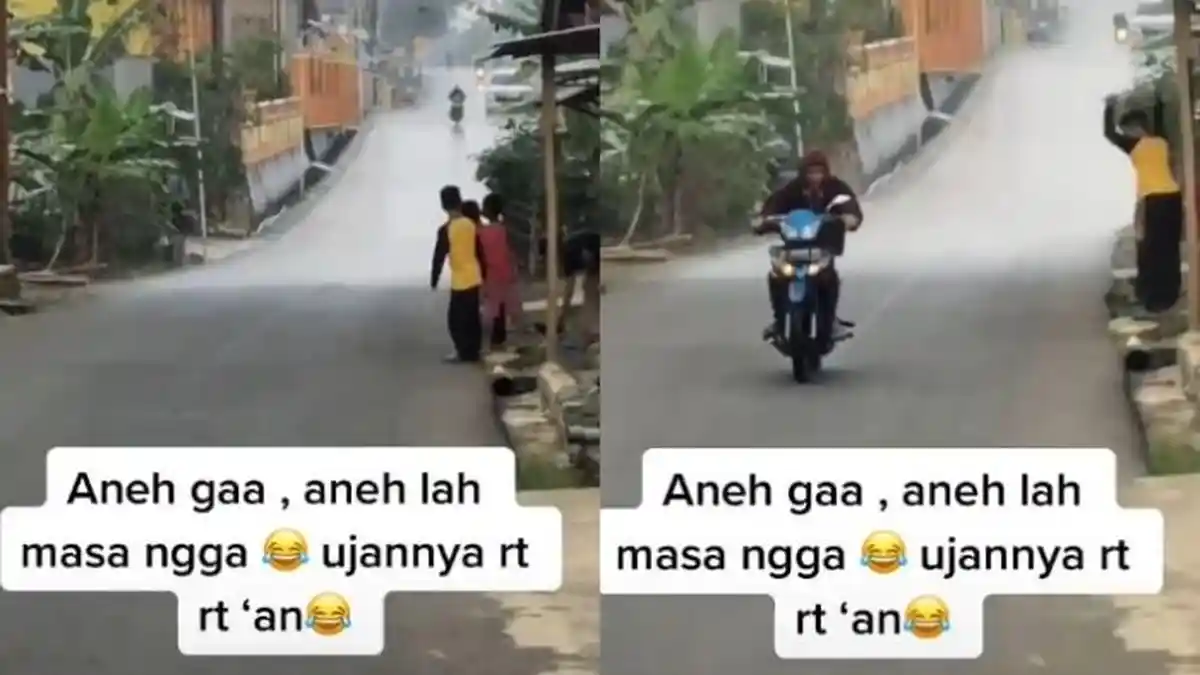 VIRAL Video Hujan Deras Hanya Guyur Satu RT, Wilayah Lainnya Kering, Ini Pengakuan Perekam