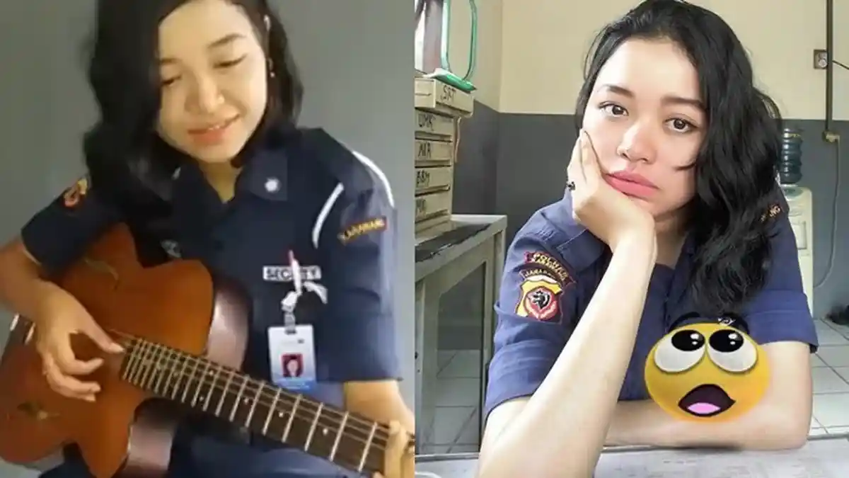Wah. .Bersuara Merdu dan Jago Main Gitar, Satpam Cantik Ini Siap Bersanding dengan Raisa!