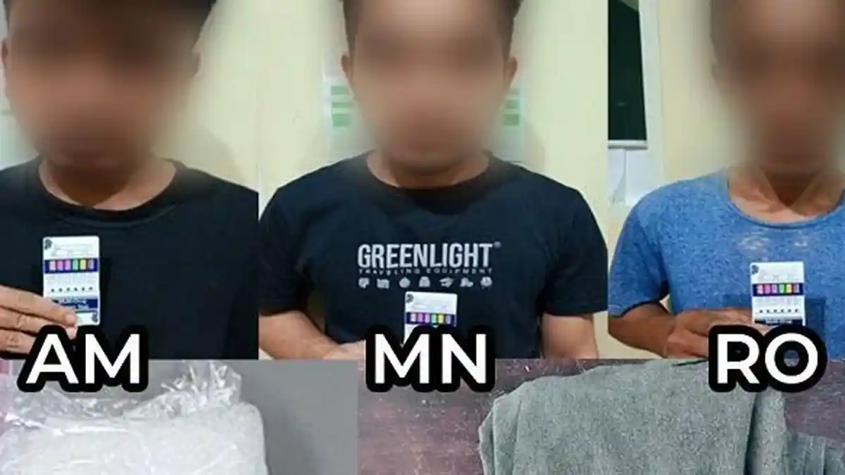 Polisi Bekuk 3 Pengedar di Kota Palu Sulteng, Barang Bukti 100,64 Gram Sabu