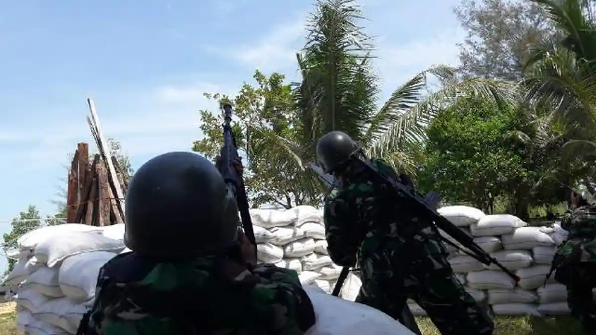 Pesawat Pengintai Berputar Lalu Serang Mako Lanal Babel di Belinyu