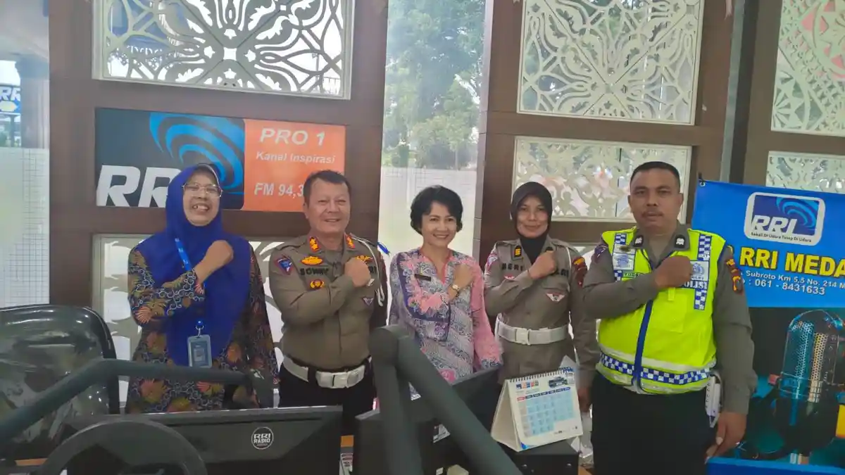 Talk Show di RRI, Kasatlantas Polrestabes Medan Terangkan Ops Zebra Toba 2022