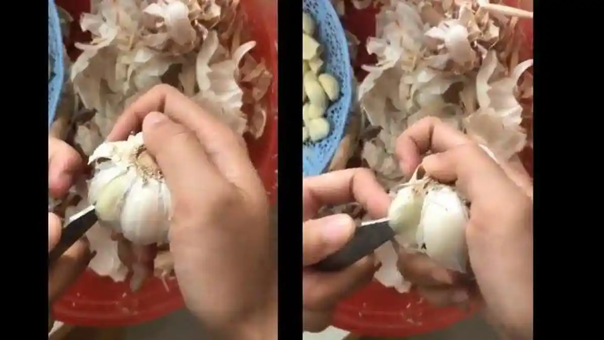 Ditonton Hingga 20 Juta Kali di Twitter, Viral Video Cara Cepat Kupas Bawang Putih