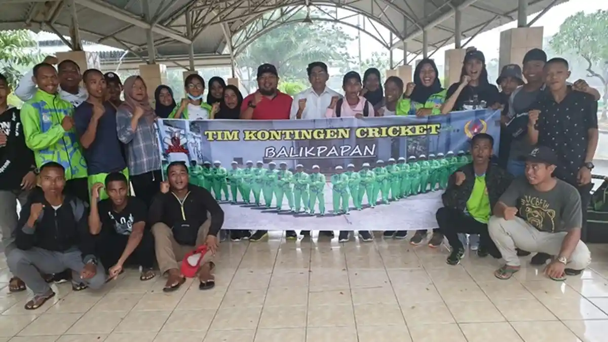 Lepas 28 Atlet ke Samarinda, Cricket Balikpapan Pasang Target Juara Umum Kejurprov