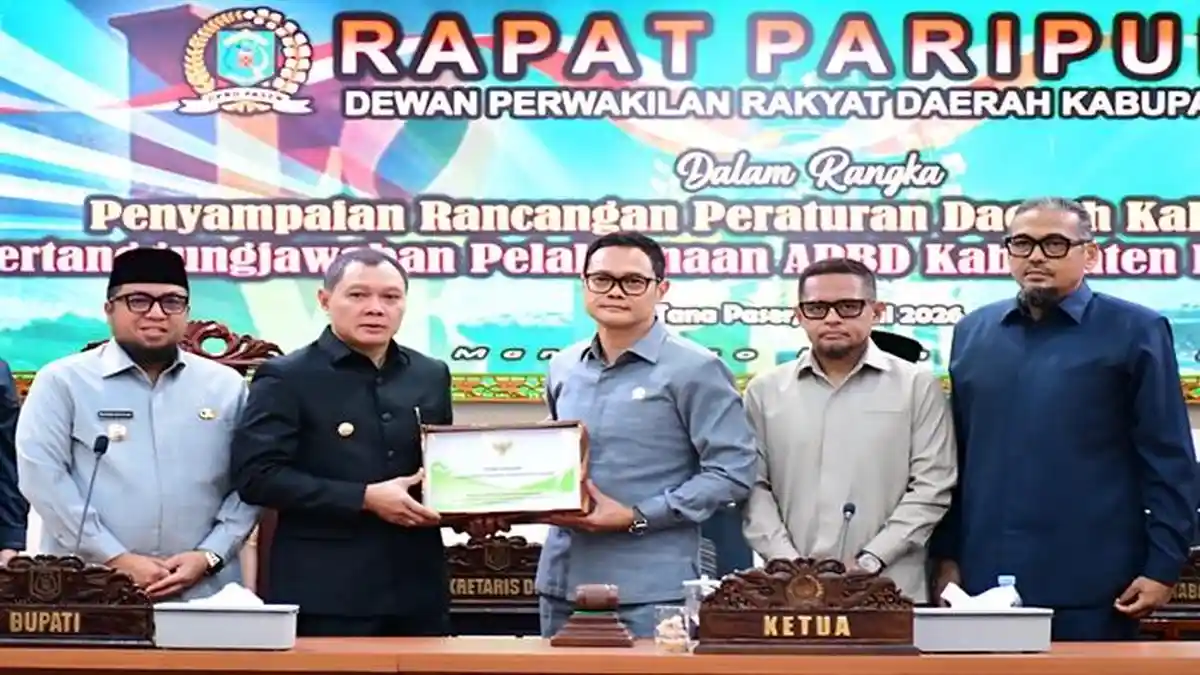 Laporan Pertanggungjawaban APBD 2025, Bupati Paser Beber Realisasi Belanja Daerah 91 Persen - Tribunkaltim.co