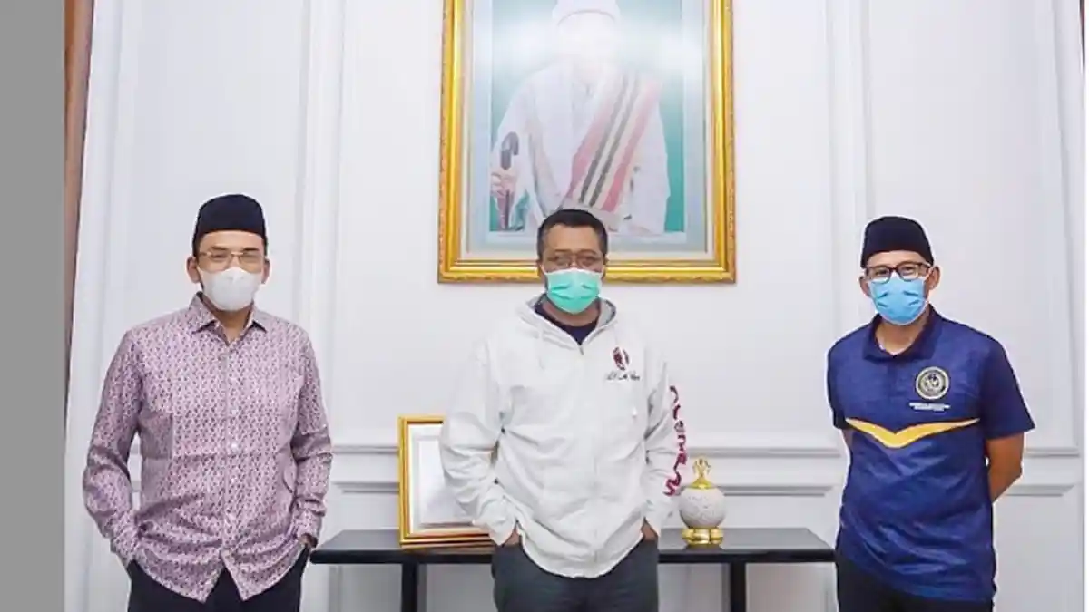 Tuan Guru Bajang Didatangi Sandiaga Uno, Bahas Prospek Pariwisata NTB, Ini Doa Netizen untuk TGB