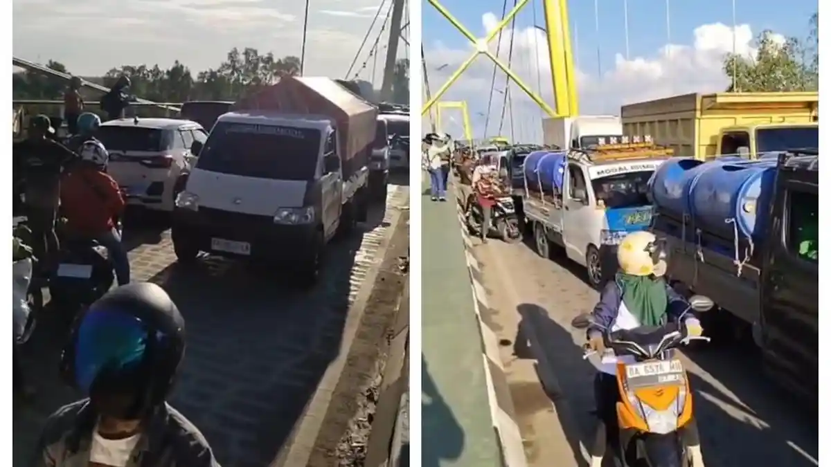 Hari Pertama Perbaikan Jembatan Barito Macet Total, Warga Diimbau Hindari Jam Pulang Kerja