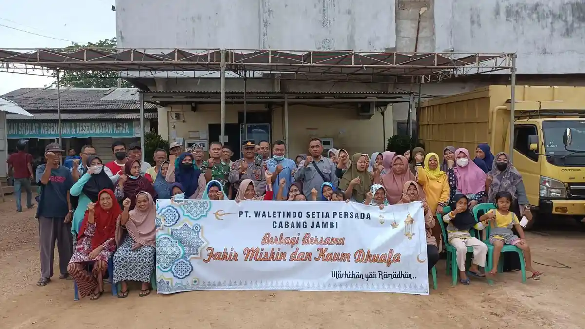 PT Waletindo Setia Persada Cabang Jambi Salurkan CSR di Bulan Ramadan 1444 Hijriah