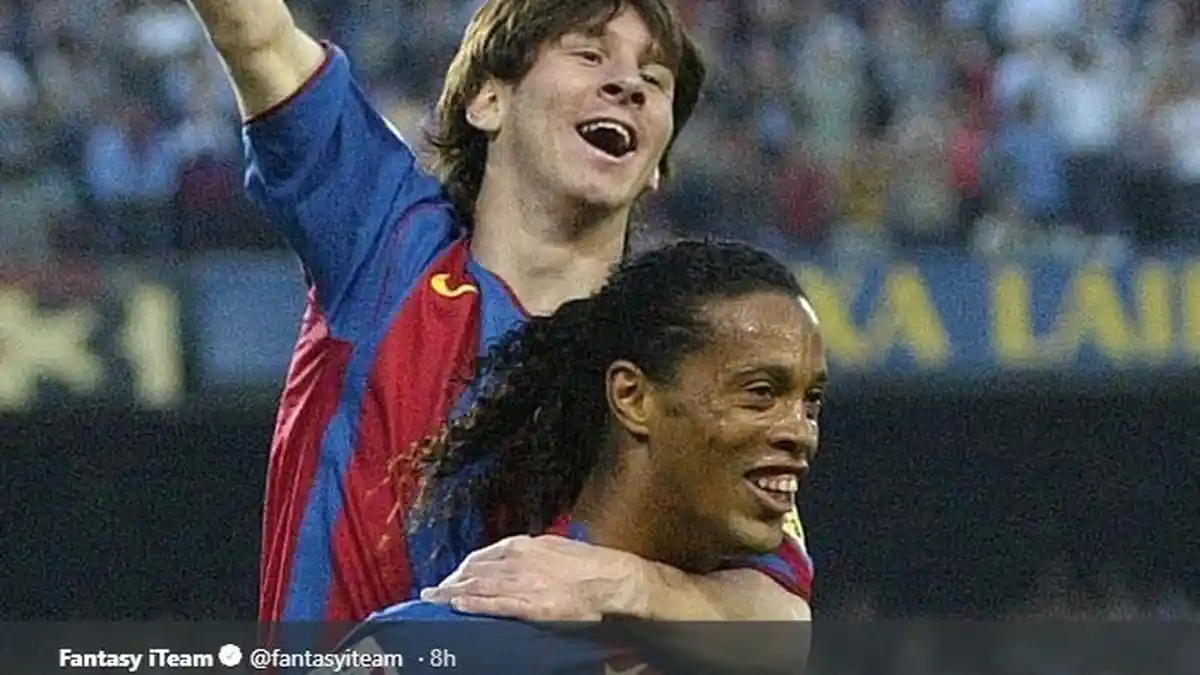 Kisah Ronaldinho Pertama Mendarat di Barcelona Bertemu dengan Lionel Messi, Hingga Menjadi Teman