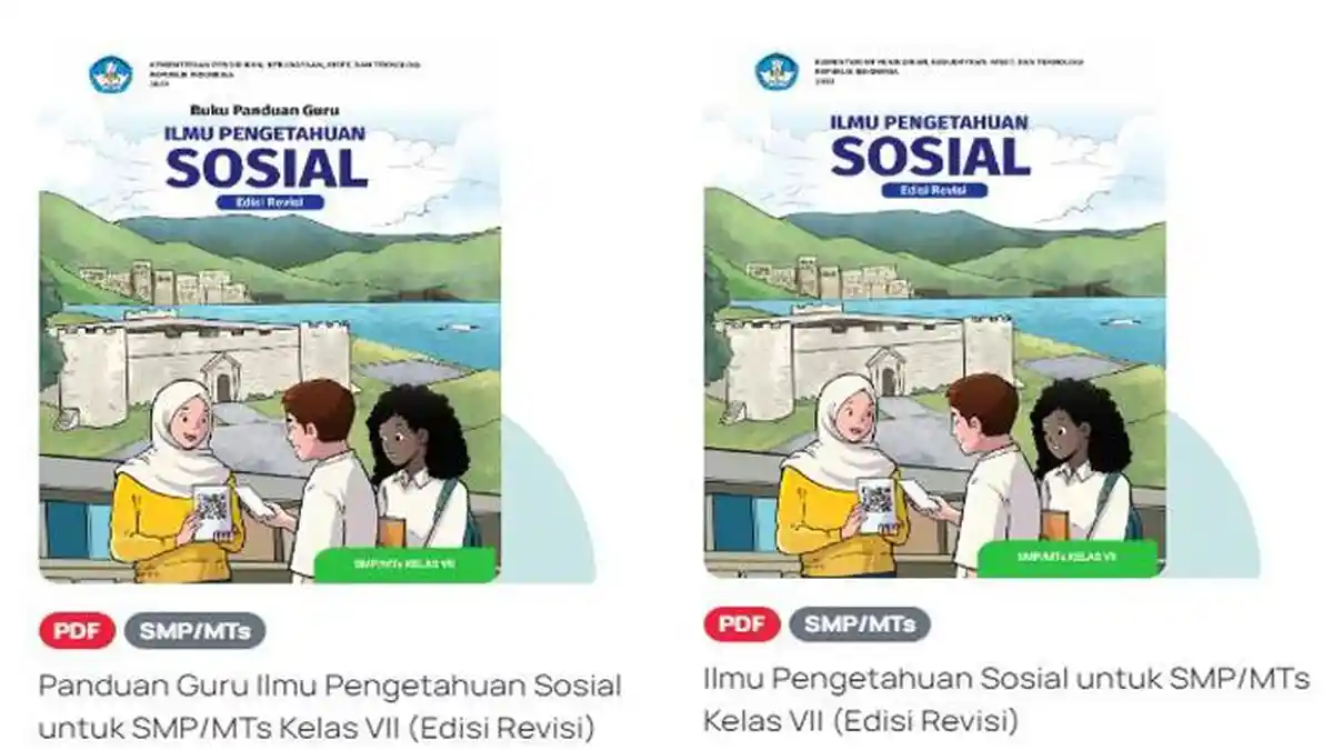 LINK Resmi PDF Buku Paket IPS SMP dan MTs Kelas VII Kurikulum Merdeka Edisi Revisi Guru dan Siswa
