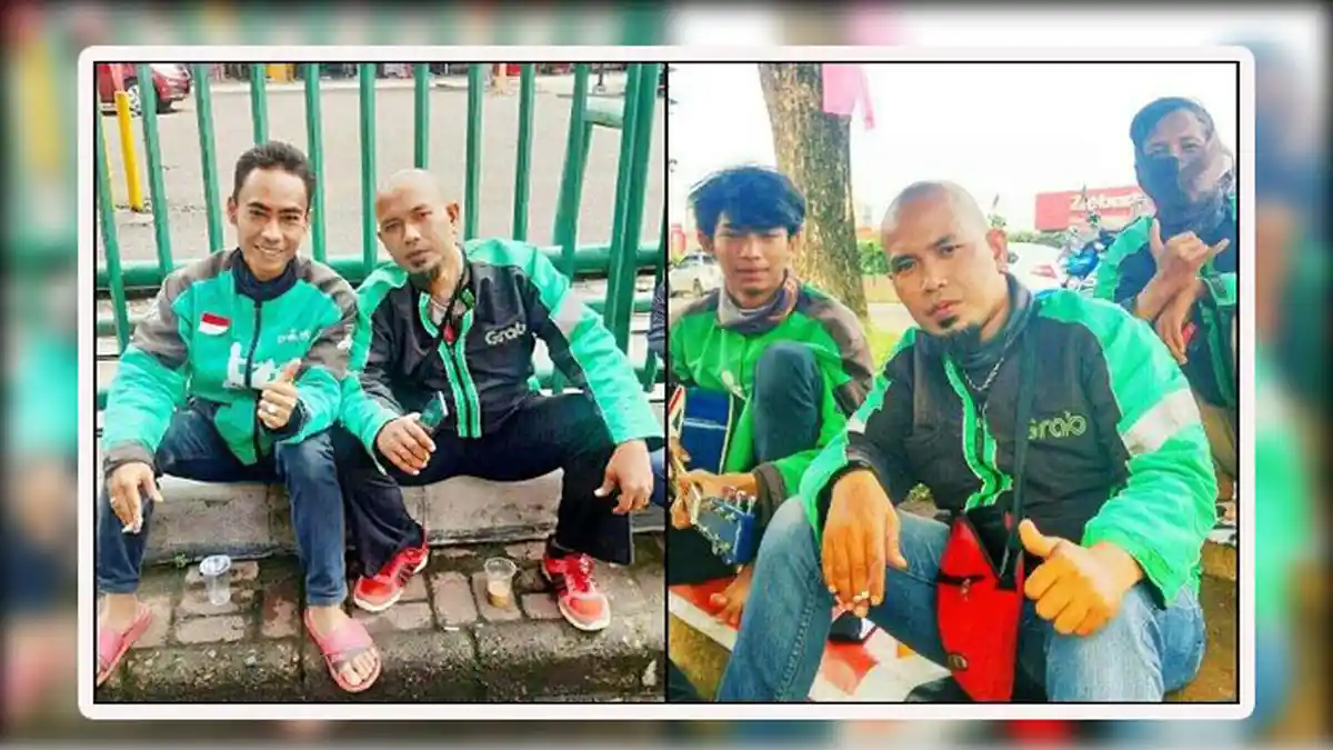 Banyak Yang Mengira Driver Ojek Online Ini Ahmad Dani, Postingannya Viral di Medsos
