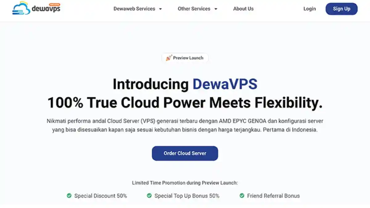 Dewaweb Luncurkan DewaVPS, Cloud Server Generasi Baru dengan Fleksibilitas Tinggi