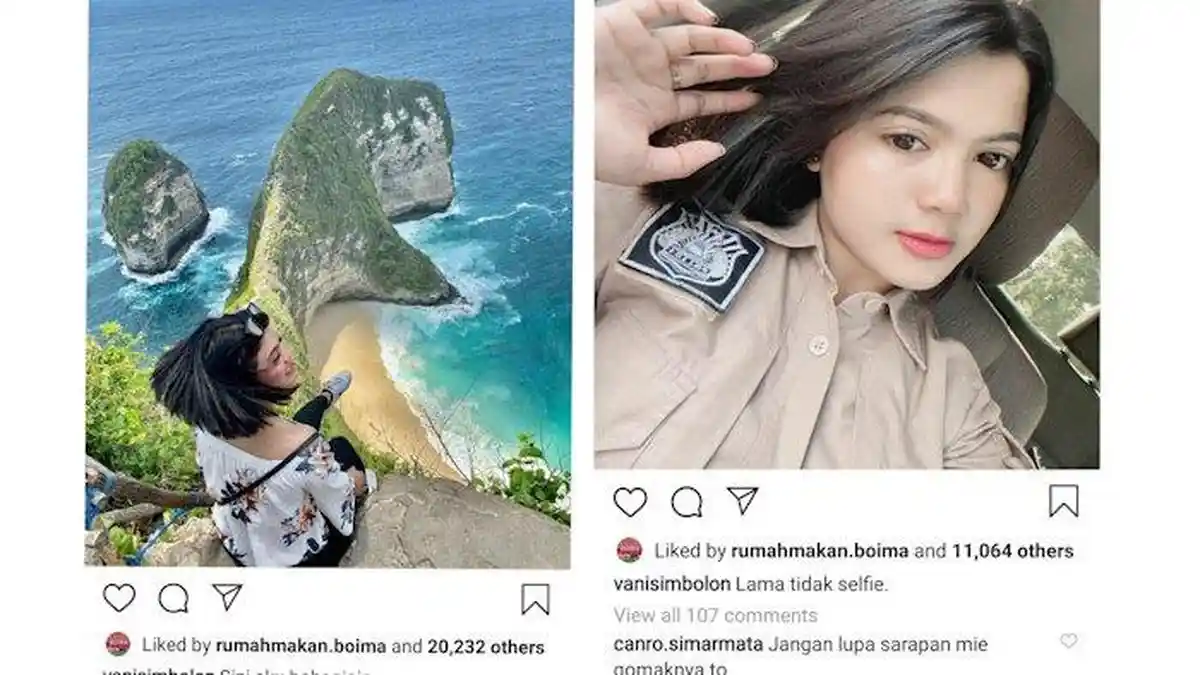 Fotonya Viral dan jadi Meme Pemilu 2019, Bripda Vani jadi Incaran, Lihat Komentar Genit Hotman Paris