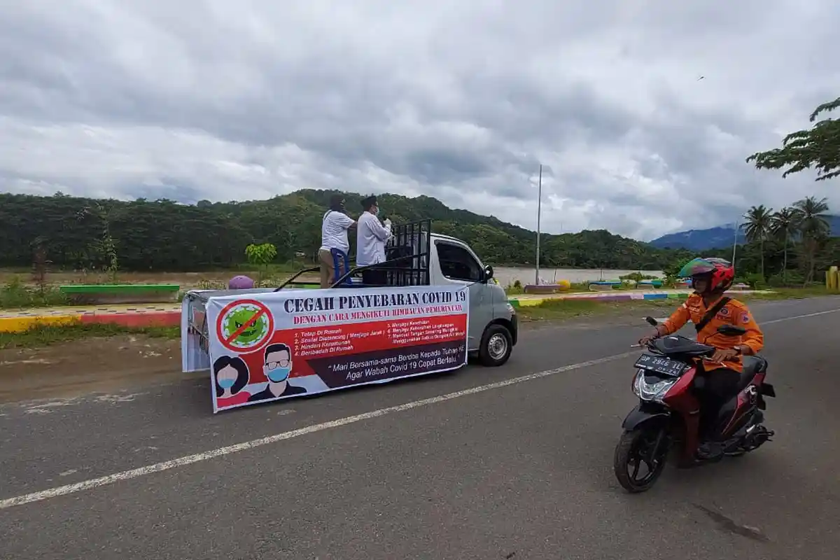 Cegah Covid-19, MUI Enrekang Berkeliling Kota Sampaikan Tujuh Imbauan Pemerintah