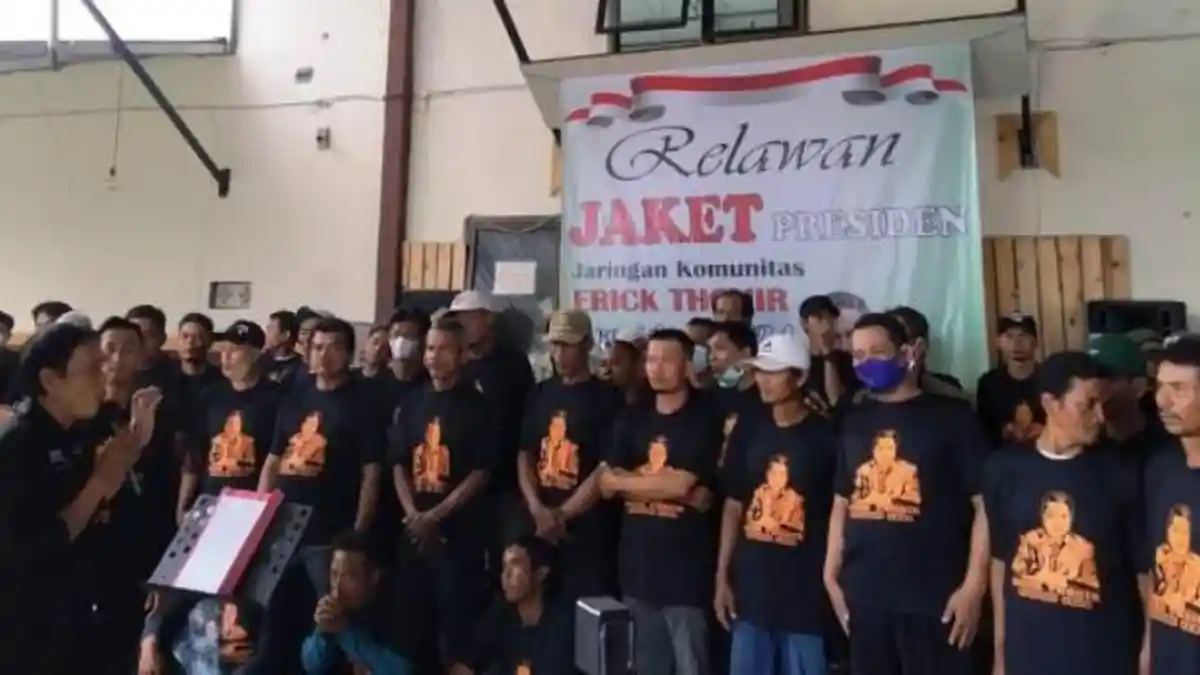 Relawan Erick Thohir atau Jaket Presiden 2024 Deklarasi Dukungan di Brebes 