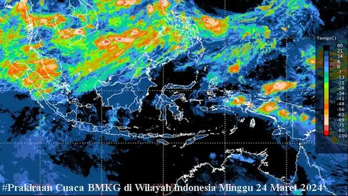 Prakiraan Cuaca Minggu 24 Maret 2024, Peringatan Dini di 21 Wilayah Potensi Dilanda Cuaca Ekstrem