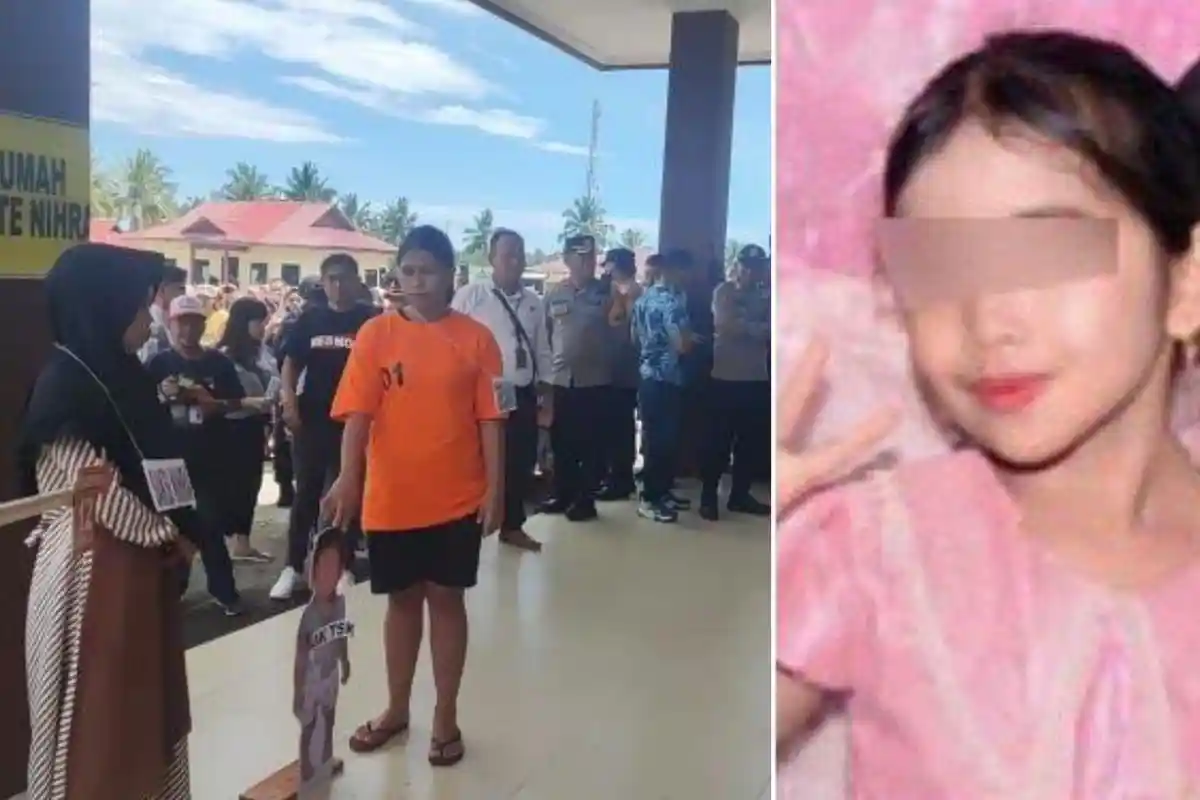 Momen AM Pembunuh Bocah 8 Tahun di Boltim Dijambak Warga Sampai Terjungkal Saat Rekonstruksi