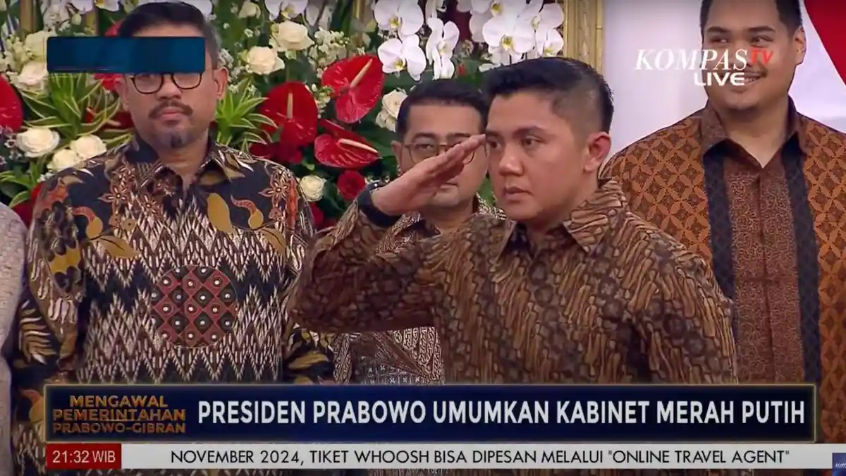 Prabowo Umumkan Mayor Teddy Jadi Sekretaris Kabinet Merah Putih