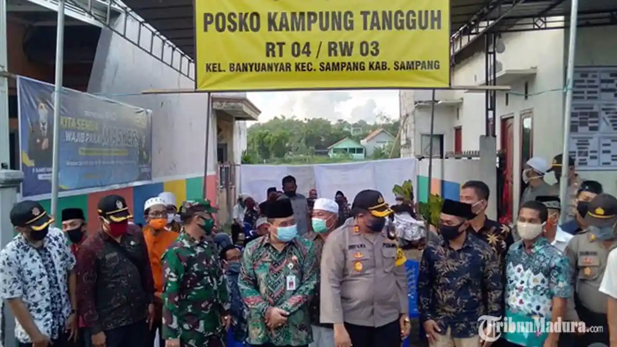 Kampung Tangguh di Banyuanyar Sampang Diresmikan, Libatkan Warga Tekan Penyebaran Covid-19