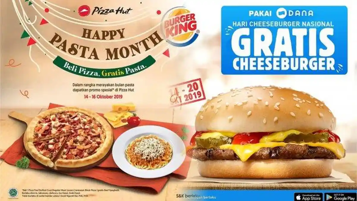 Diskon Hari Ini - Nikmati Promo CFC 60% hingga Gratis Cheesburger di Burger King!