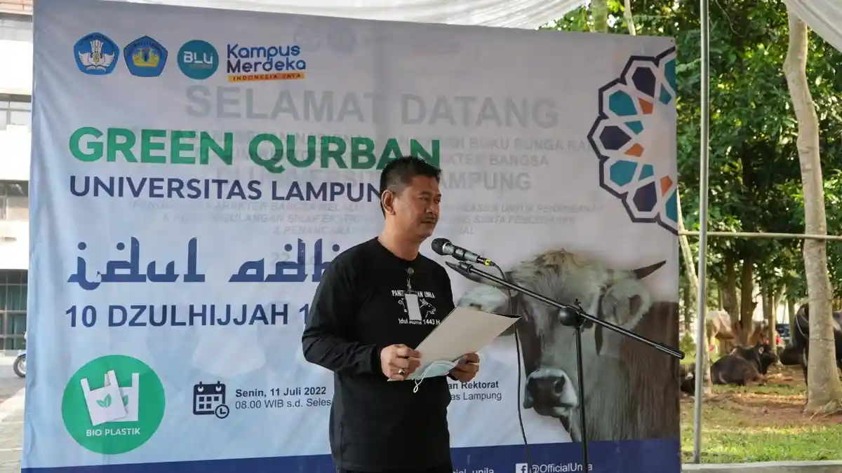 Sambut Iduladha 1443 H, Unila Gelar Pemotongan Hewan Kurban
