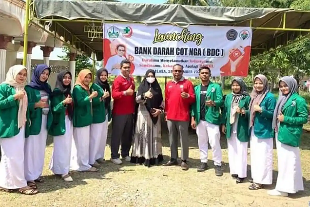 Pemerintah Gampong Cot Nga Bireuen Launching Bank Darah Cot Nga