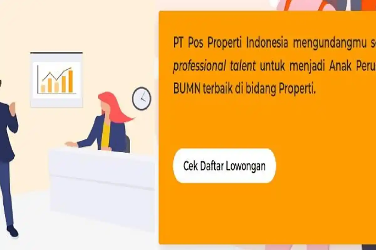 Lowongan Kerja di BUMN PT Pos Properti Indonesia, Posisi GM Operasi dan Content Marketing Internship