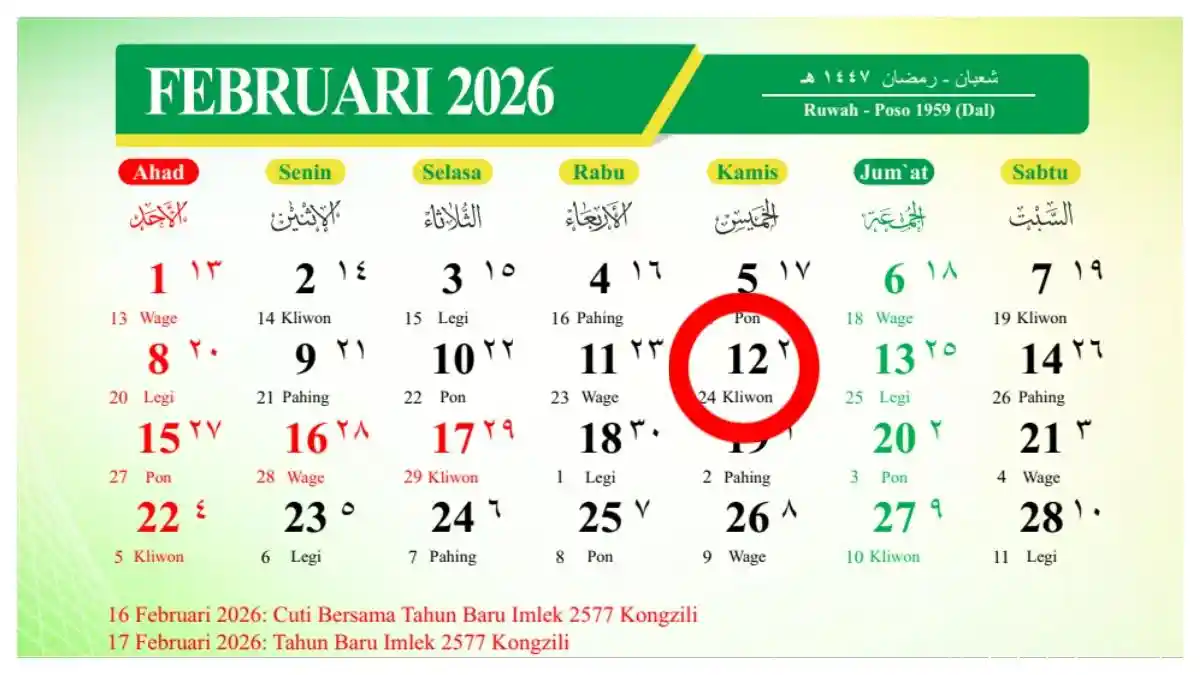 Tanggal 12 Februari 2026 Memperingati Hari Apa? Ada 5 Momen Penting