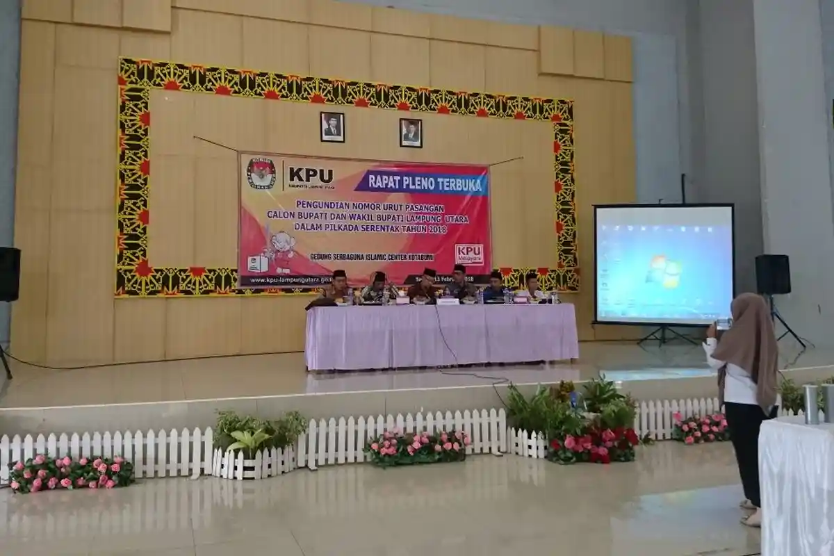 Tiga Paslon Hadiri Pengundian Nomor Urut