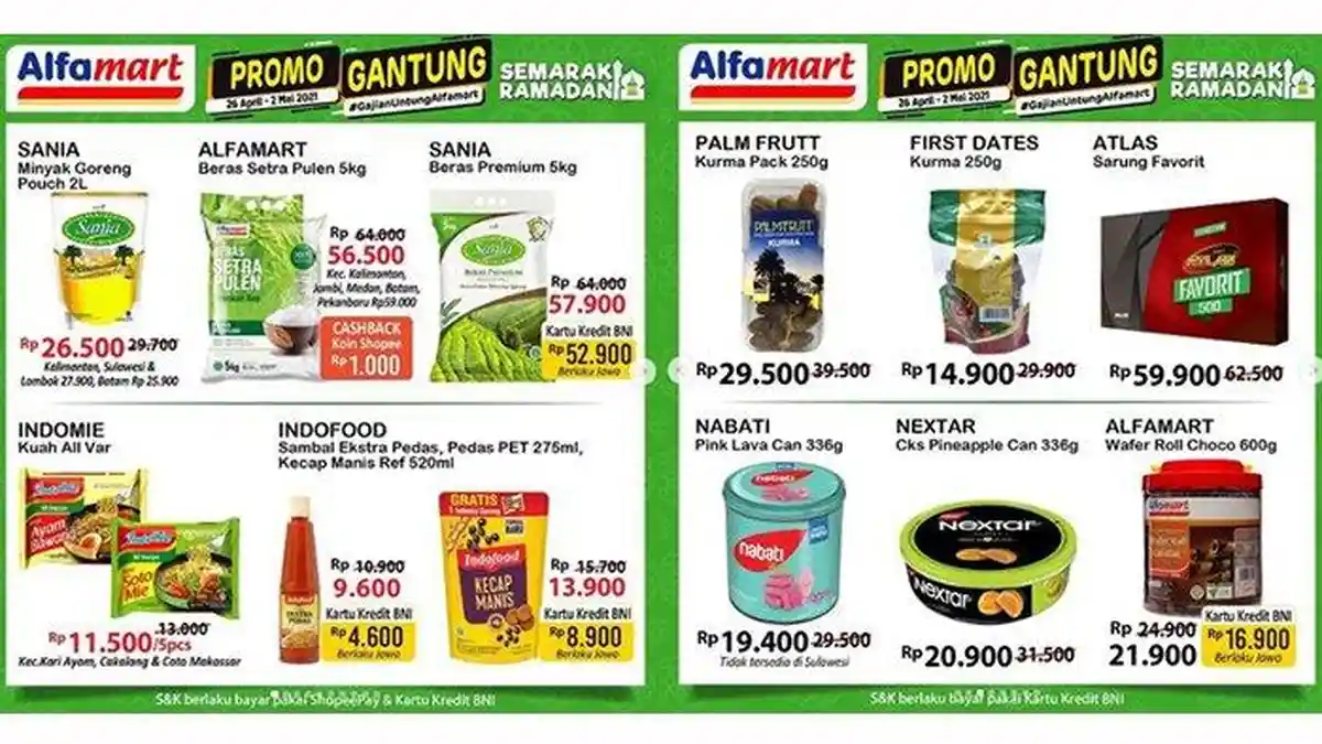 KATALOG Promo Alfamart Sabtu 1 Mei 2021: Menu Buka Puasa, Sirup dan Minyak Goreng Diskon, Hemat 37