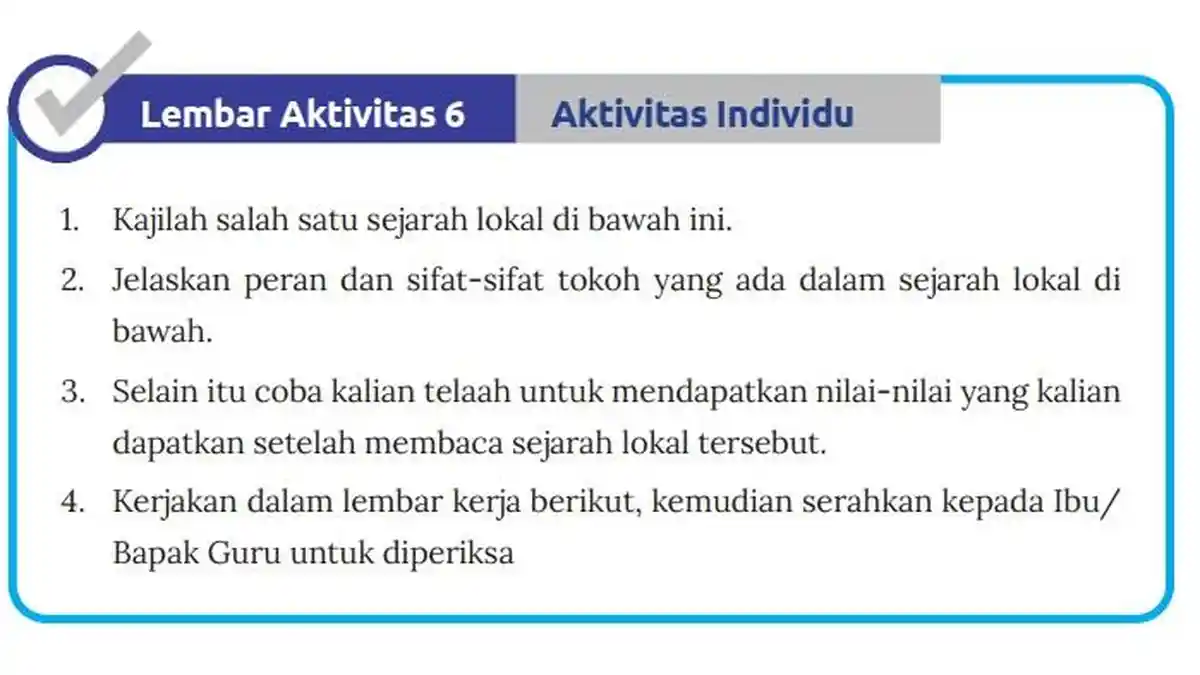 Jawaban Soal IPS Kelas 7 Semester 2 Halaman 215 Kurikulum Merdeka, Lembar Aktivitas 6