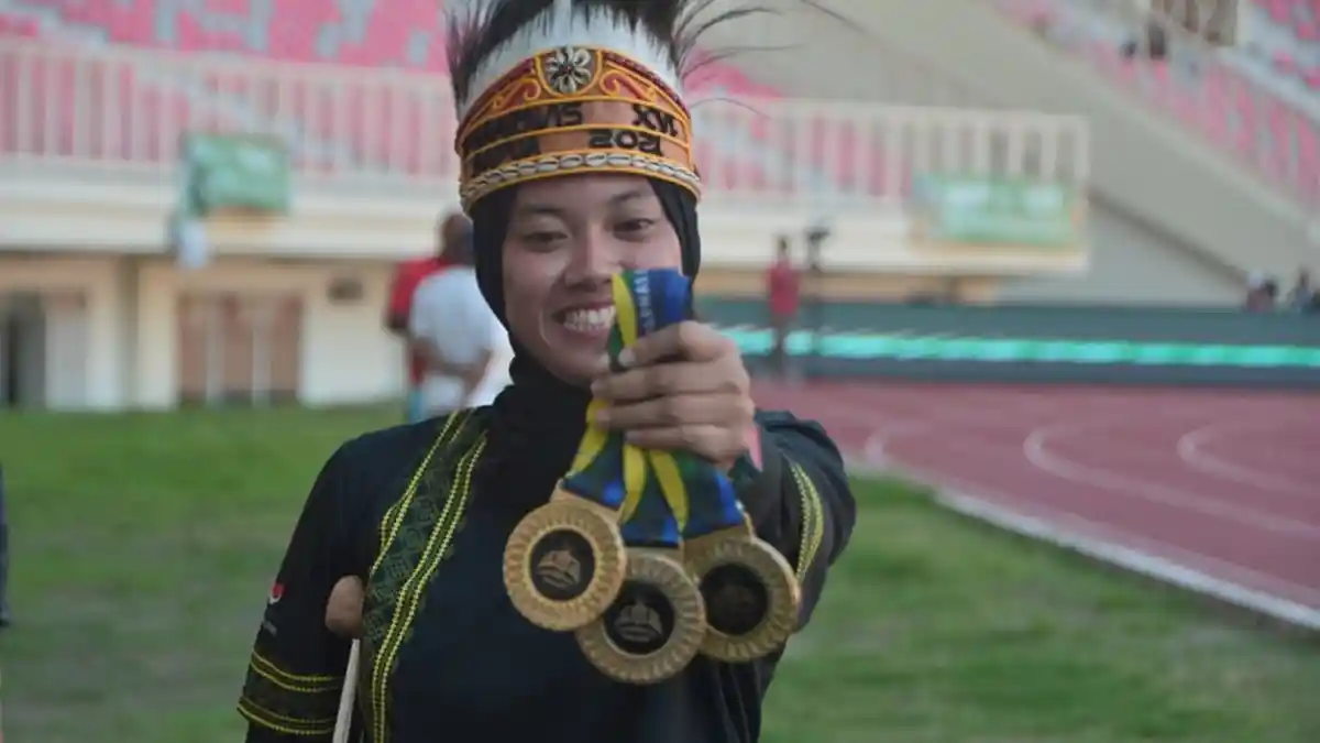 Atlet Balap Kursi Roda Sumut Raih Tiga Medali Emas di Peparnas Papua