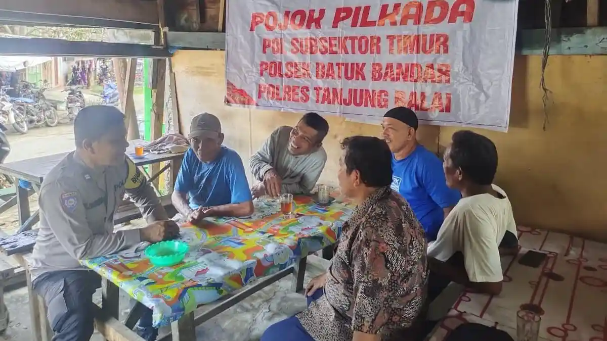 Pojok Pilkada Polsub Sektor Datuk Bandar Timur Tanjung Balai, Waspadai Berita Hoaks Jelang Pilkada