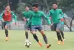 Pemain timnas Indonesia U-23 Latihan