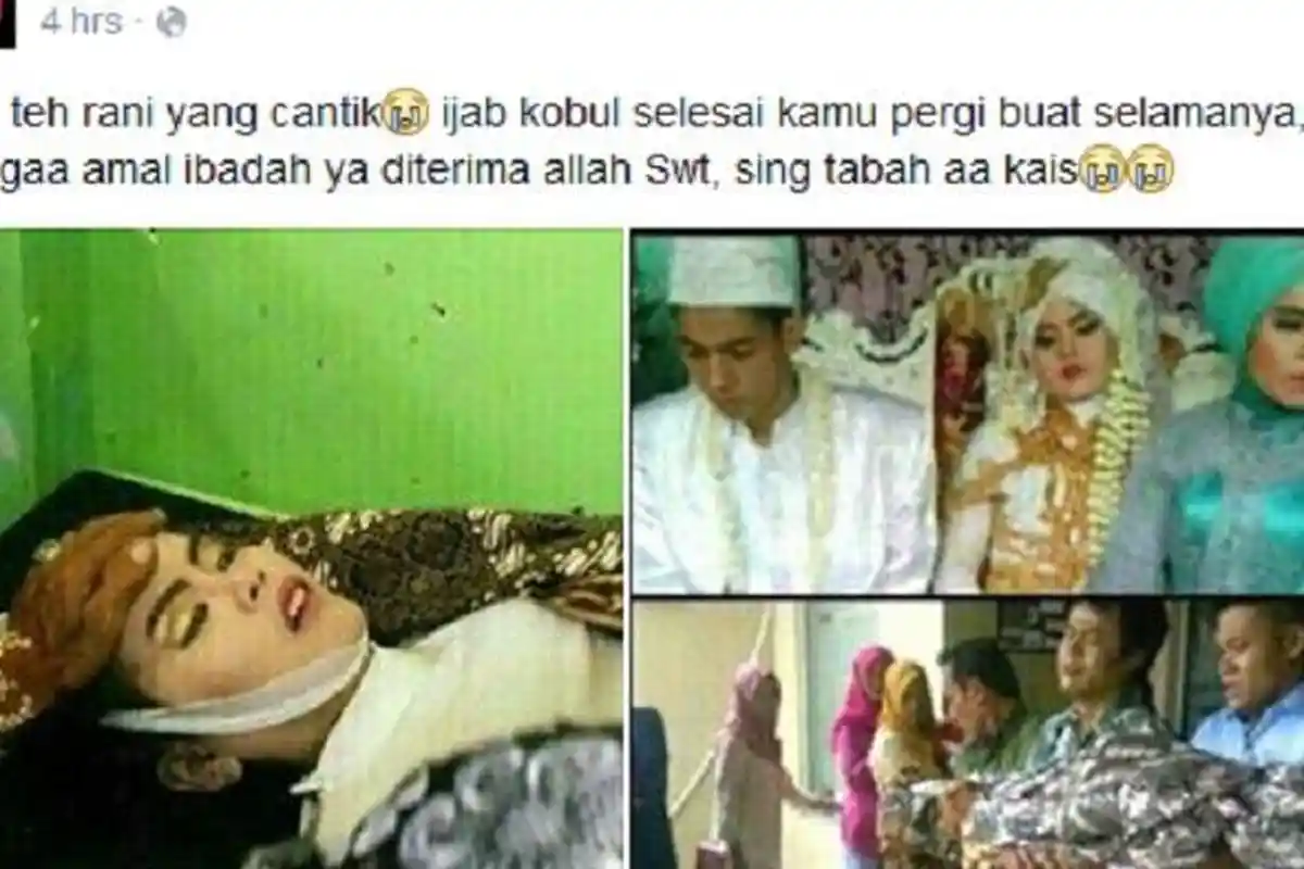 Ya Allah! Perempuan Ini Meninggal Sesaat Setelah Mengucapkan Ijab Qabul