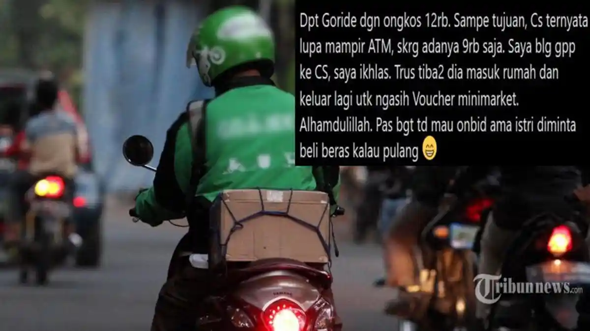 IKHLAS Bawa Berkah, Rela Dibayar Kurang, Ojol Ini Dapat Voucher Rp 100 Ribu: Pas Banget Beli Beras