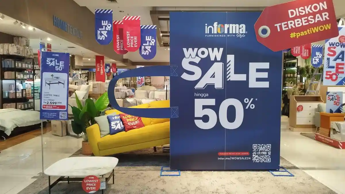 INFORMA Persembahkan WOW SALE, Hadirkan Penawaran, Potongan Harga Terbesar Tahun Ini!
