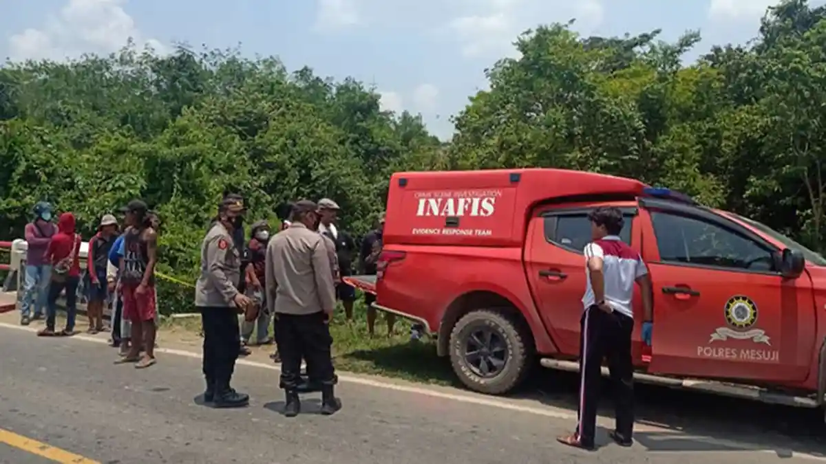 Mayat Laki-laki Ditemukan di Jembatan Kali Buaya Mesuji Lampung