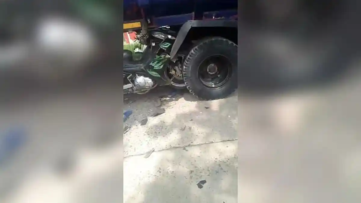 Hantam Belakang Truk yang Berhenti, Pemotor di Jasinga Bogor Tewas