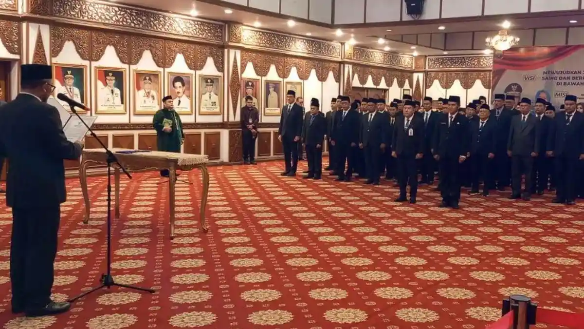 Daftar 84 Pejabat Eselon II, III dan IV Pemprov Jambi yang Dilantik Sekda Sudirman