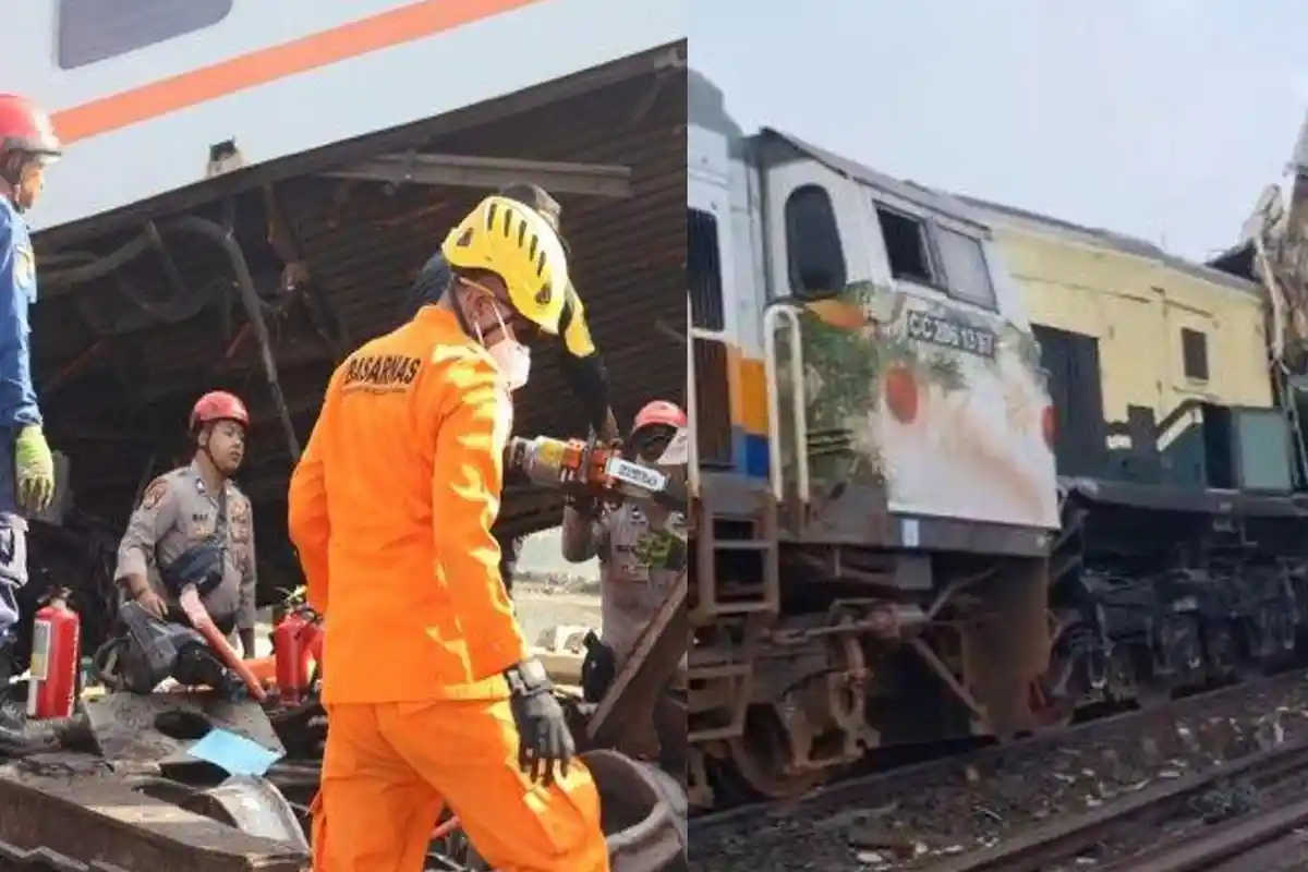 UPDATE Jumlah Korban Tabrakan KA Turangga Vs KA Komuter Bandung Raya, 4 Pegawai KAI Meninggal
