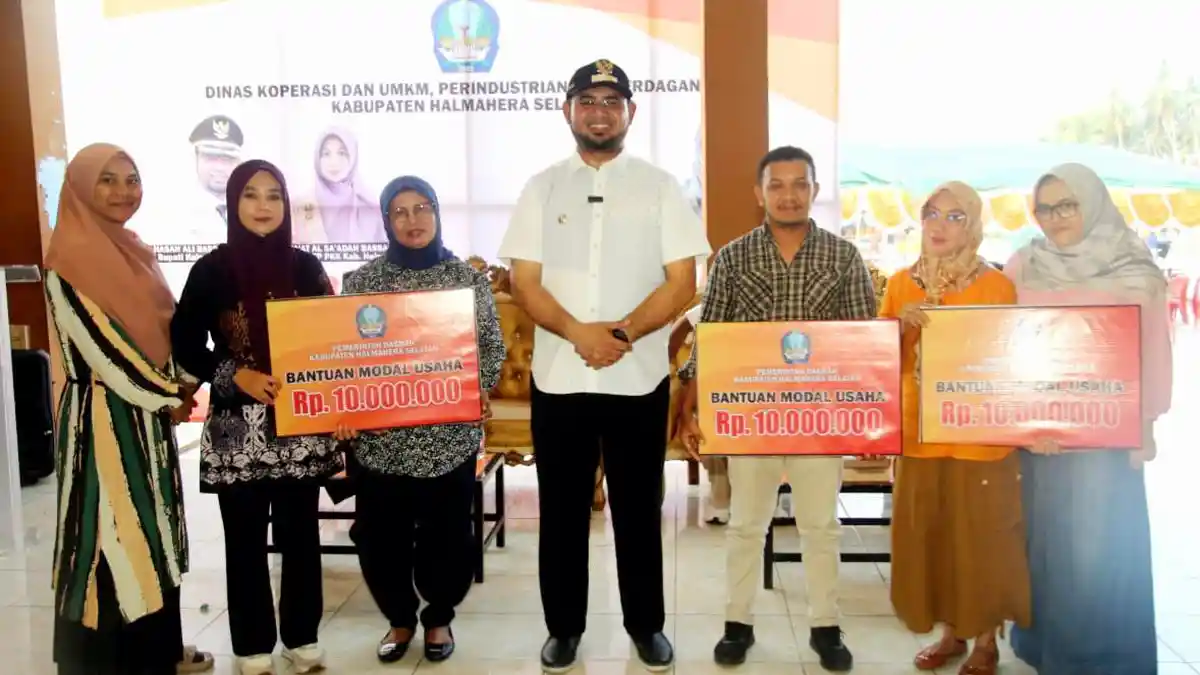 14 Pelaku Usaha di Halmahera Selatan Dapat Modal dari Pemerintah, Per Orang Rp 10 Juta