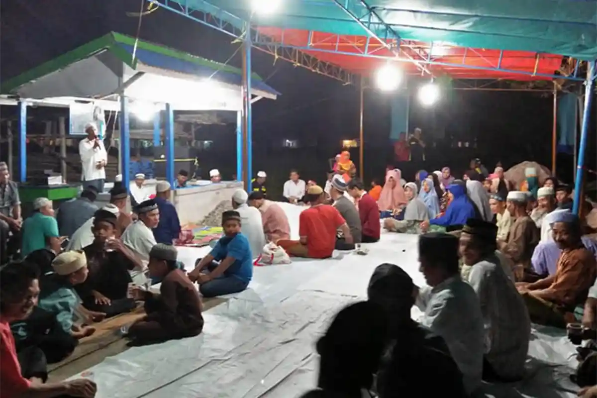 Sambut Malam Pergantian Tahun, Warga Desa Kuala Secapah Gelar Tausiah dan Do’a Bersama